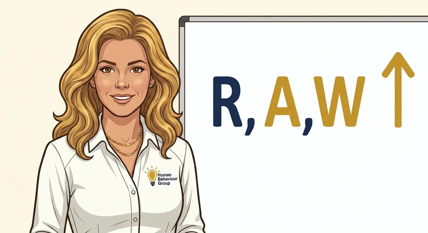 Illustratie van de RAW-10-methode: de tien stappen van eerste inzicht naar blijvend resultaat